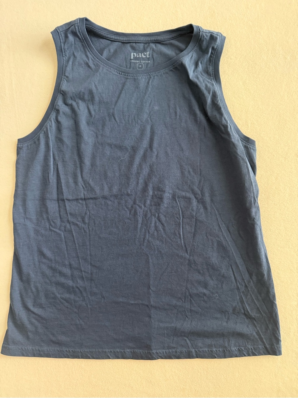 Pact Navy Sleeveless Tank Top